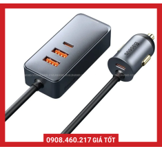 Tẩu sạc nhanh mở rộng Baseus Share Together 4 Port 120W
